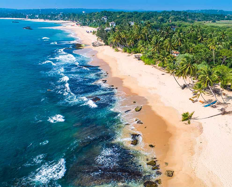 Rock viewpoint by the beach